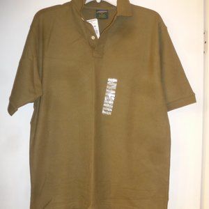NEW Cambridge Classic Polo  Dark olive T-Shirt Sz Med